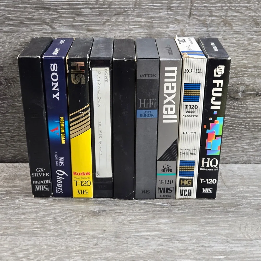 Found Footage 9 Random Home Recordings VHS Tapes 90s Sony Kodak Maxell